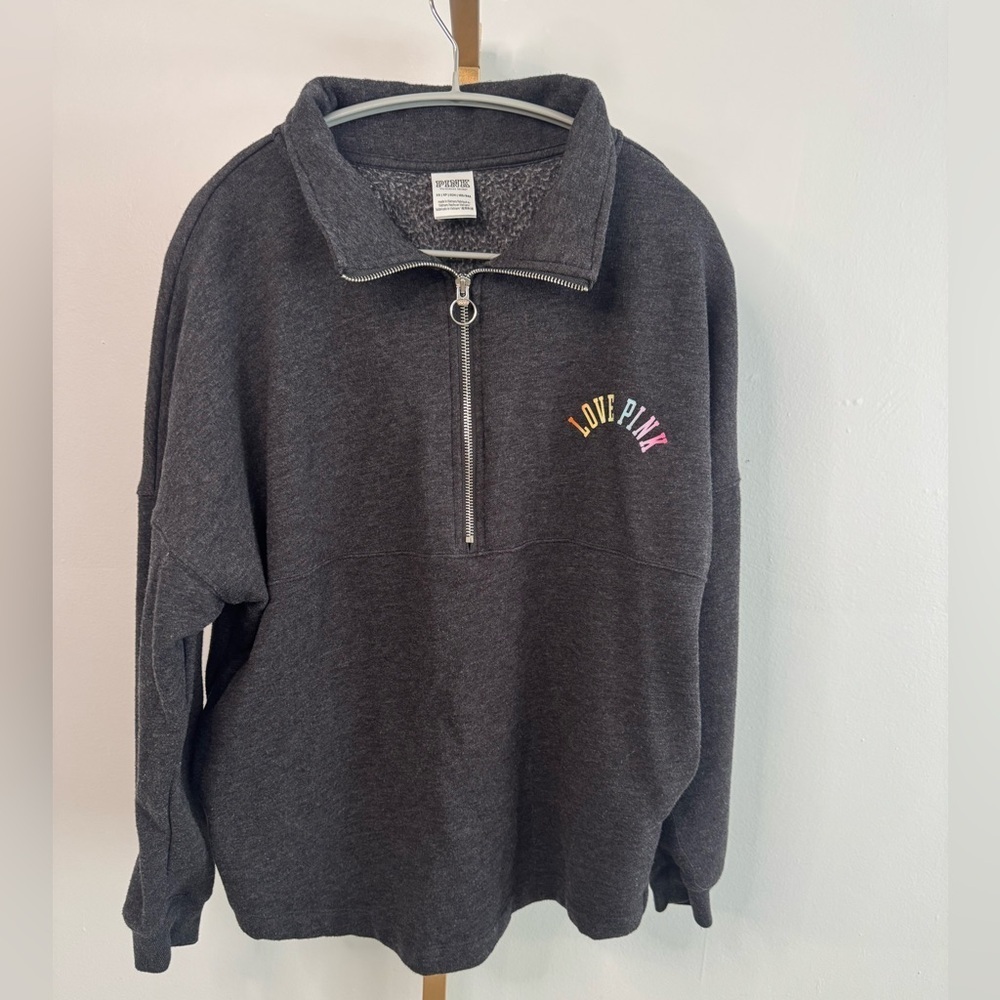 PINK Victoria's Secret Charcoal Zip-Up